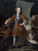 Circle of Pierre Gobert Portrait of King Louis XV oil painting reproduction